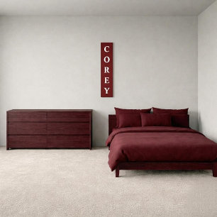 Personalised First Name Vertical Canvas Print
