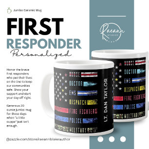 Personalised First Responder Supporters Jumbo Mug
