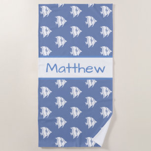 Personalised Fish Beach Towel