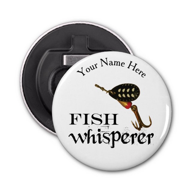 Personalised Fish Whisperer Bottle Opener (Front)