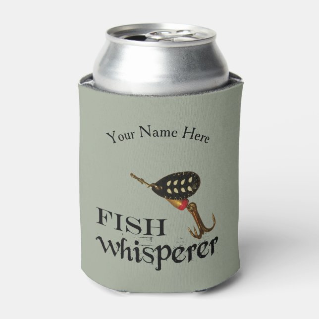 Personalised Fish Whisperer Can Cooler (Can Front)