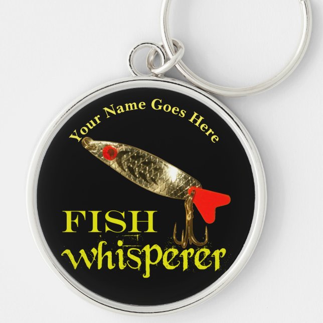 Personalised Fish Whisperer Key Ring (Front)