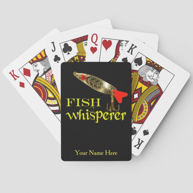 Personalised Fish Whisperer Playing Cards (Back)