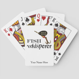 Personalised Fish Whisperer Playing Cards