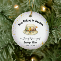 Personalised Fisherman Memorial Ornament
