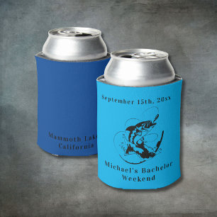 Personalised Fishing Bachelor Weekend Can Cooler