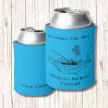 Personalised Fishing Bachelor Weekend Can Cooler<br><div class="desc">Personalised Fishing Bachelor Weekend Can Cooler Personalised Can Coolers are the perfect keepsakes for your friends to remember your special day. Cheers to a fun and memorable bachelor party! Add your custom wording to this design by using the "Edit this design template" boxes on the right hand side of the...</div>