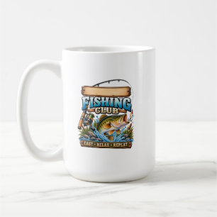 Personalised Fishing Club Custom Name Fisherman Gi Coffee Mug