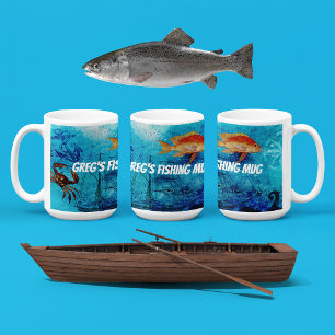 Personalised Fishing Coffee Mug