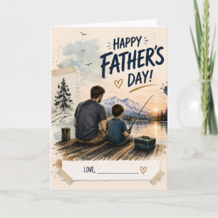 Personalised Fishing Father’s Day Card Gift