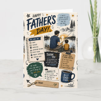 Personalised Fishing Father’s Day Greeting Card
