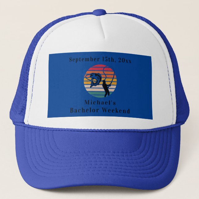 Personalised Fishing Hat | Bachelor Weekend (Front)