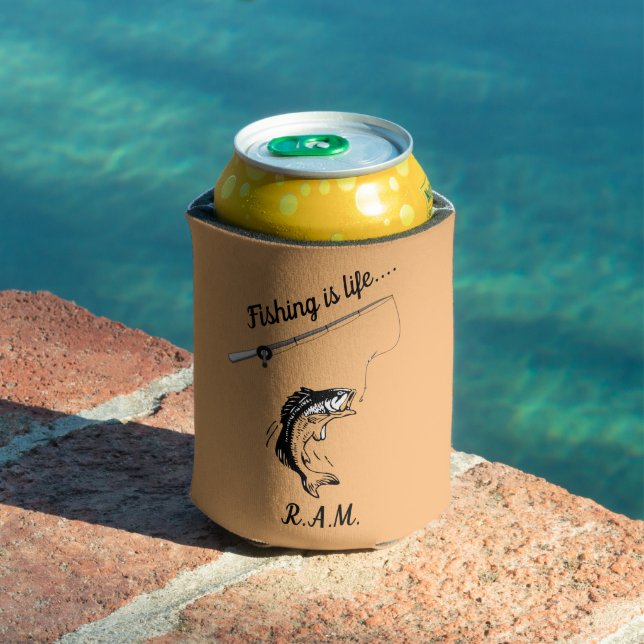 Personalised Fishing Is Life Fish Rod and Reel Can Cooler (In Situ Pool)