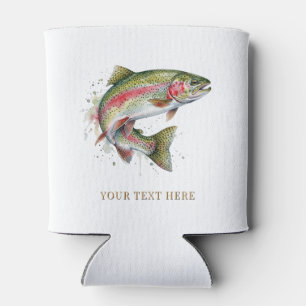 Personalised Fishing Lover – Trout Fishing Design Can Cooler