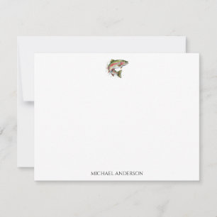 Personalised Fishing Lover – Trout Fishing Design Card