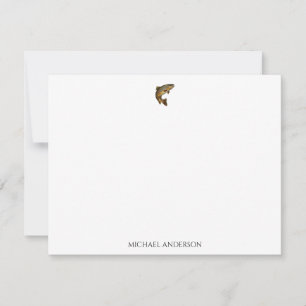 Personalised Fishing Lover – Trout Fishing Design Card