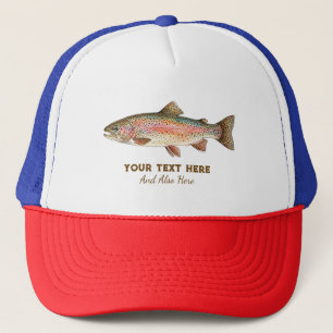 Personalised Fishing Lover – Trout Fishing Design Trucker Hat