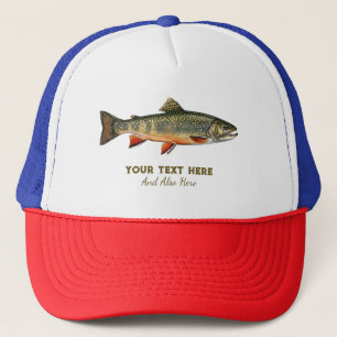 Personalised Fishing Lover – Trout Fishing Design Trucker Hat