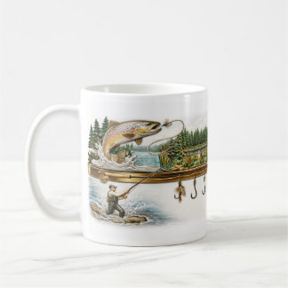 Personalised Fishing Mug, Angler Gift, Fish Lover Coffee Mug