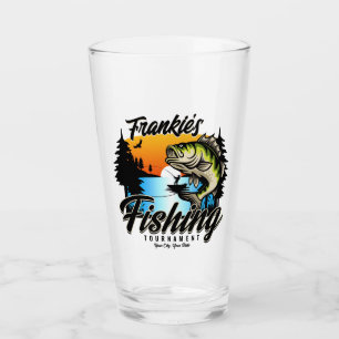 Personalised Fishing Tournament Fish Angler Trout Glass