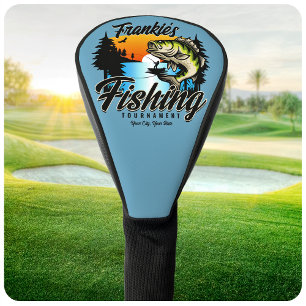 Personalised Fishing Tournament Fish Angler Trout Golf Head Cover