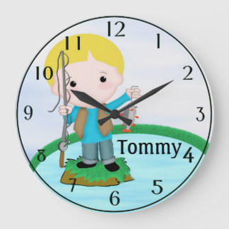 Personalised Fishing Wall Clock