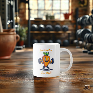 Personalised Fitness Mug - Motivational Vegetable 