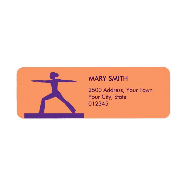 Personalised Fitness Return Address Label (Front)
