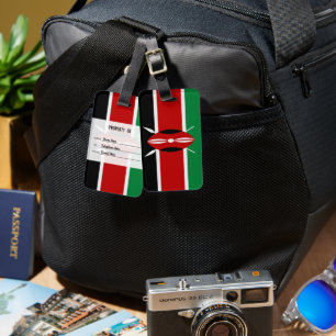  Personalised Flag Of Kenya Luggage Tag