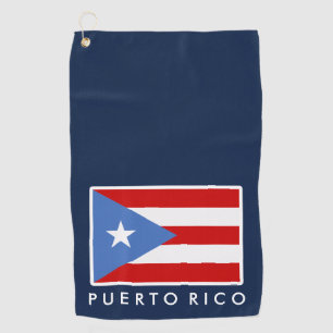 Personalised, Flag of Puerto Rico Golf Towel