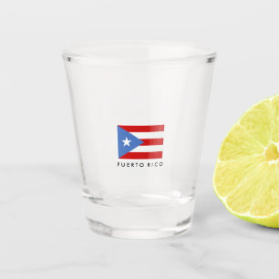Personalised, Flag of Puerto Rico Shot Glass