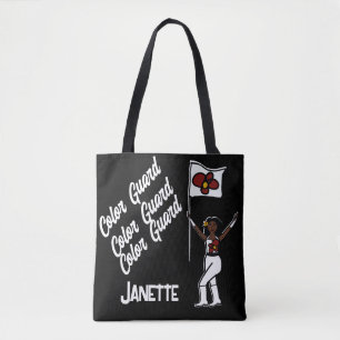 Personalised Flag Tote ( Red  Flower) B Bag
