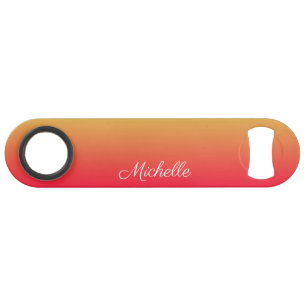 Personalised flame red and yellow ombre