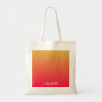 Personalised flame red and yellow ombre
