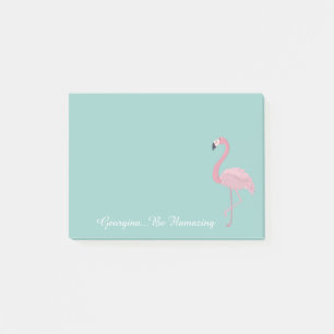 Personalised Flamingo   Be Flamazing Post-it Notes