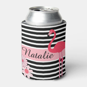 Personalised Flamingo Can Cooler