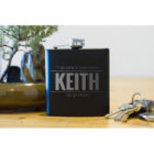 Personalised Flask - Groomsmen Gifts Name and Date