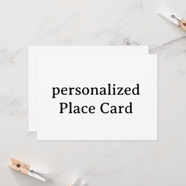 personalised Flat Card S5" x 7" (Front/Back In Situ)