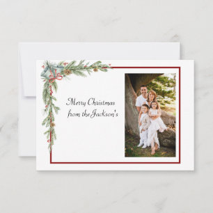 Personalised flat Christmas card