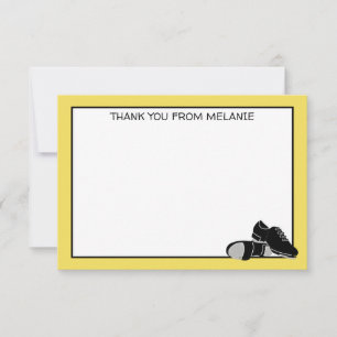 Personalised Flat Panel Tap Dance Thank You Card