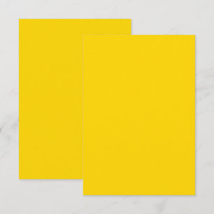 Personalised Flat Thank You Card- Gold colour Card