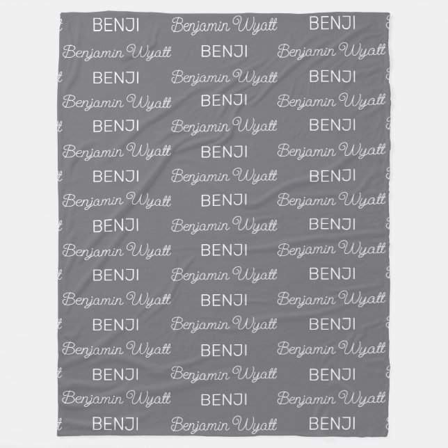Personalised Fleece Blanket (Front)