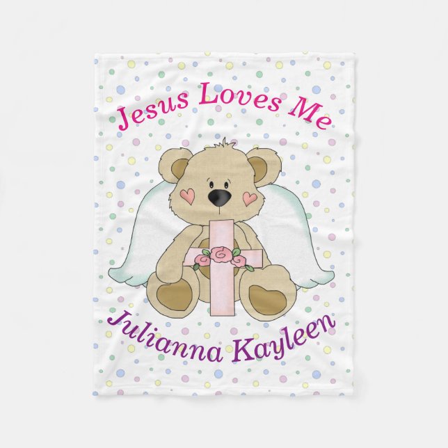 Personalised Fleece Blanket (Front)