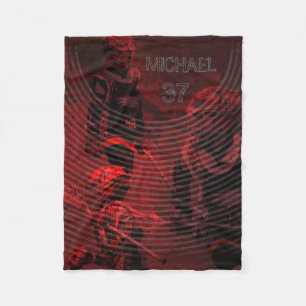 Personalised Fleece Blanket for Lacrosse Players