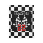 Personalised Fleece Blanket With Check Pattern