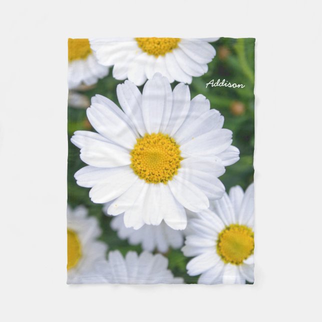 Personalised Fleece Blankets Spring Flowers (Front)