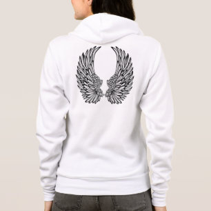 Personalised Fleece Zip Hoodie/Angel Wings Hoodie