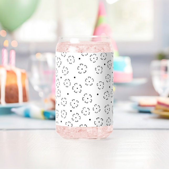 Personalised Floral Birthday Gift Folder Can Glass (Insitu (Birthday))