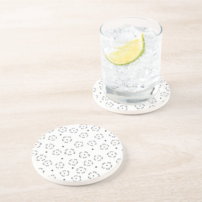 Personalised Floral Birthday Gift Folder Coaster (Side)