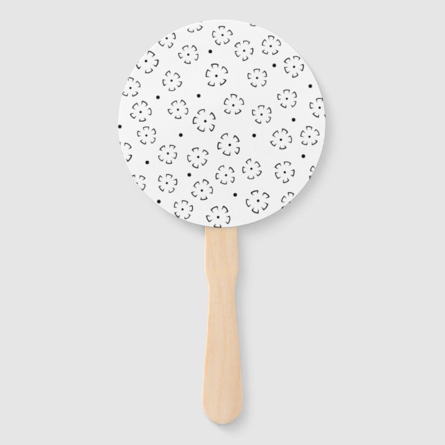 Personalised Floral Birthday Gift Folder Hand Fan (Front)